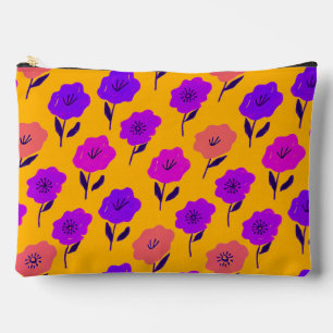 Bolsito Accesorio Grande Patrón floral vibrante