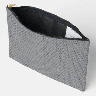 Bolsito Accesorio Grande Patrón geométrico de rejilla hexagonal moderna