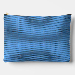 Bolsito Accesorio Grande Patrón grande azul negro hexágono