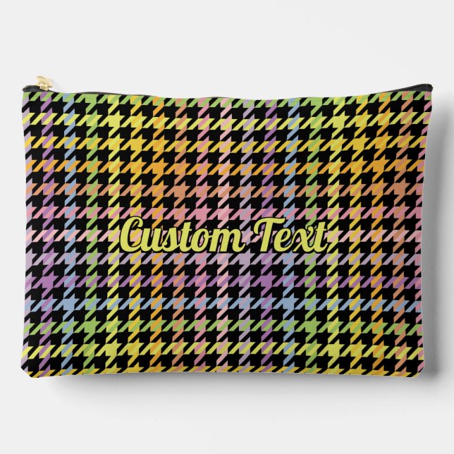 Bolsito Accesorio Grande Patrón Houndstap de arco iris (Anverso)