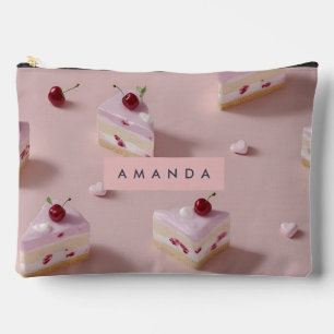 Bolsito Accesorio Grande Patrón personalizado de tarta de capa de cerezo