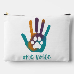 Bolsito Accesorio Grande Paw Print One Voice Accesorios Pouch