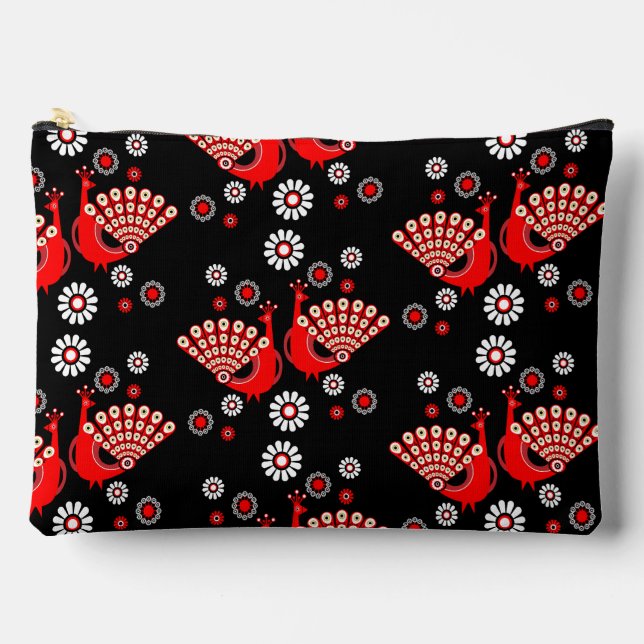 Bolsito Accesorio Grande Peacock Art (Anverso)