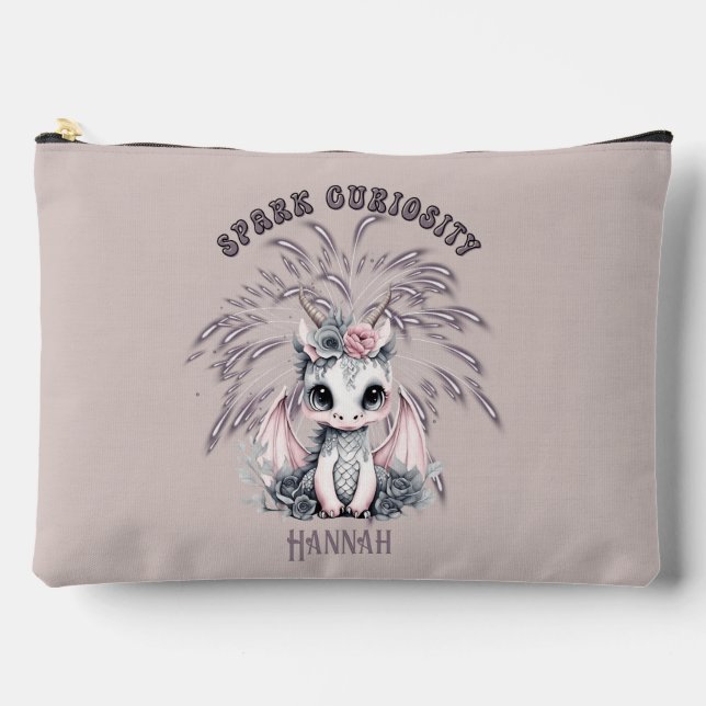 Bolsito Accesorio Grande Pequeño dragón de "chispa de curiosidad" (Anverso)