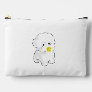 Bolsito Accesorio Grande Perro Bichon Frise Lindo con Bozal de Pato