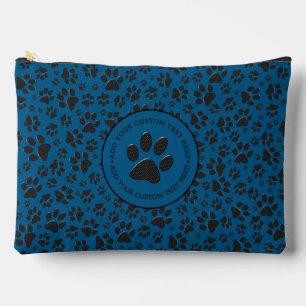 Bolsito Accesorio Grande Perro traza polka negro y blanco punto azul
