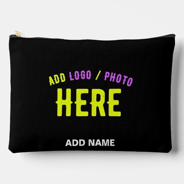 BOLSITO ACCESORIO GRANDE PERSONALIZABLE MODERNO ESTILO NEGRO VERIFICADO MAR (Anverso)