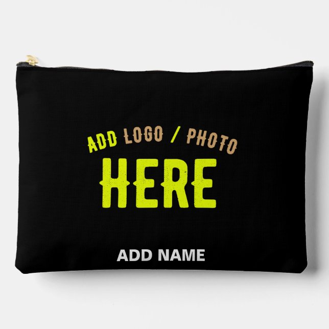 BOLSITO ACCESORIO GRANDE PERSONALIZABLE MODERNO ESTILO NEGRO VERIFICADO MAR (Anverso)