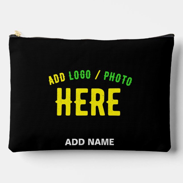 BOLSITO ACCESORIO GRANDE PERSONALIZABLE MODERNO ESTILO NEGRO VERIFICADO MAR (Anverso)