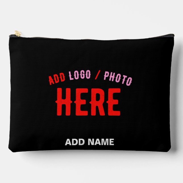 BOLSITO ACCESORIO GRANDE PERSONALIZABLE MODERNO ESTILO NEGRO VERIFICADO MAR (Anverso)