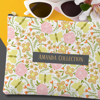 Bolsito Accesorio Grande Personalizado Adorable hermoso moderno botánico am
