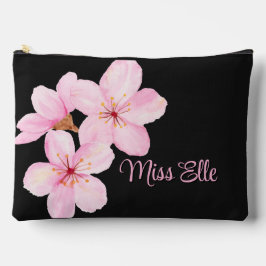 Bolsito Accesorio Grande Personalizado Floral Girly Pink