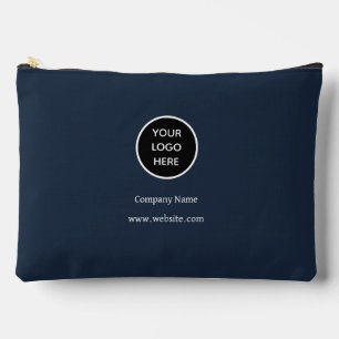 Bolsito Accesorio Grande Personalizado Logo Company Navy Blue Business Corp