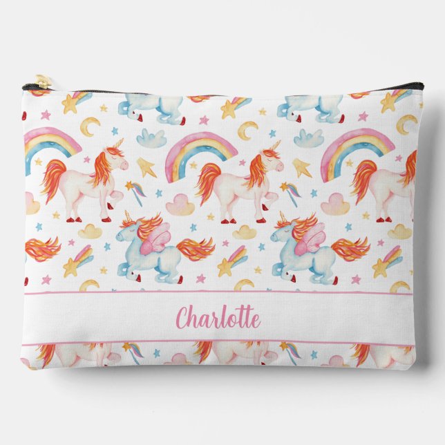 Bolsito Accesorio Grande Personalizados de arbustos y unicornios - grandes (Anverso)