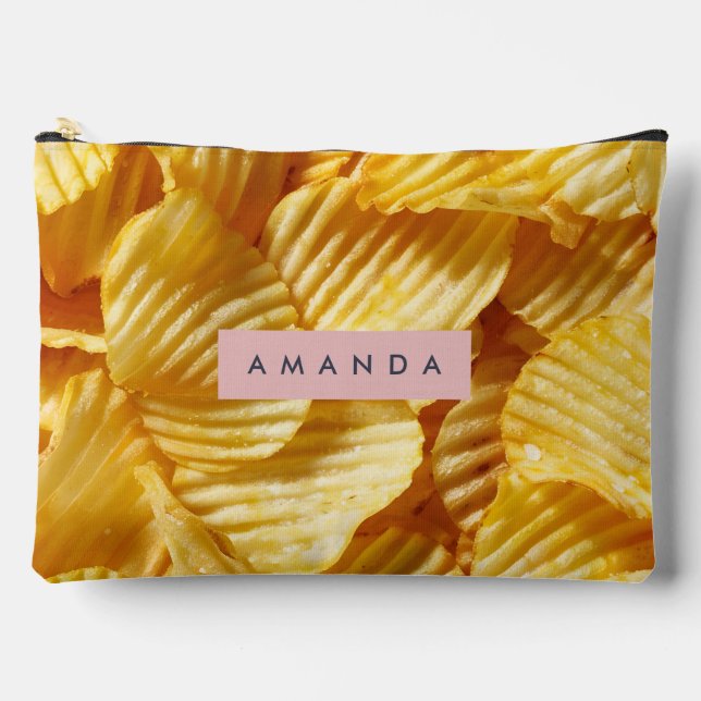 Bolsito Accesorio Grande Personalized Crispy Potato Chip Design (Anverso)