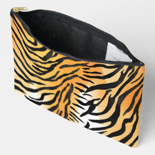 Bolsito Accesorio Grande Pieles modernas de tigre a rayas Imprimir felinos