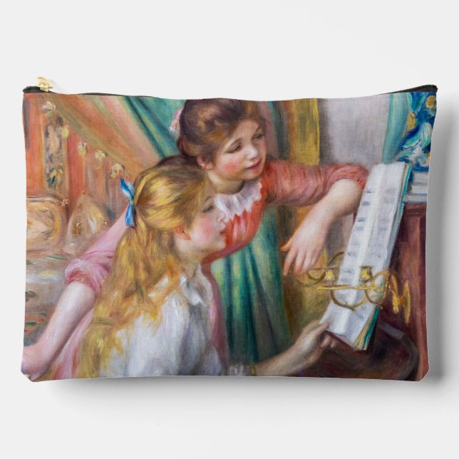 Bolsito Accesorio Grande Pierre Auguste Renoir - Jóvenes Chicas en el piano (Anverso)