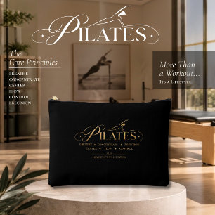 Bolsito Accesorio Grande Pilates de Lujo Los Principios Básicos Gold