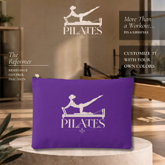 Bolsito Accesorio Grande Pilates Reformer-Morado y Rosa Pálido