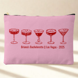 Bolsito Accesorio Grande Pink Bridesmaid Espresso Martini Bachelorette 
