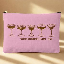 Bolsito Accesorio Grande Pink Bridesmaid Espresso Martini Bachelorette 