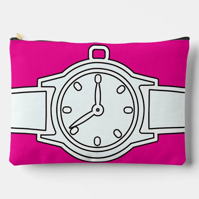 Bolsito Accesorio Grande Pink caliente de reloj de pulsera (Anverso)