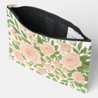 Bolsito Accesorio Grande Pink Rose Print Cut Sew Bag