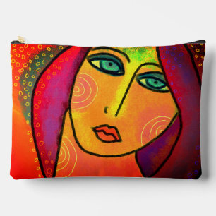 Bolsito Accesorio Grande Pintura digital abstracta original