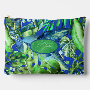 Bolsito Accesorio Grande PixDezines Junge Hawaiano Foliaje Tropical