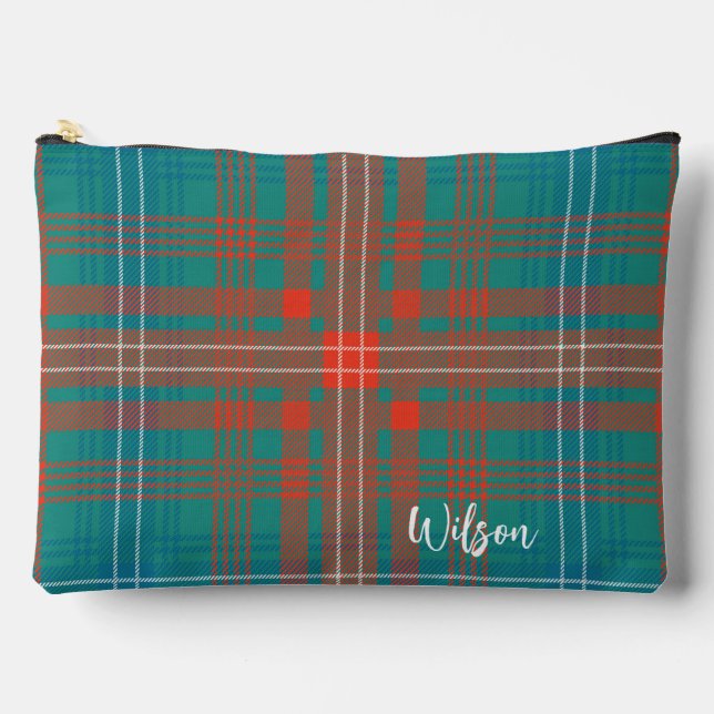 Bolsito Accesorio Grande Plaid Classic Rustic Wilson Tartán (Anverso)