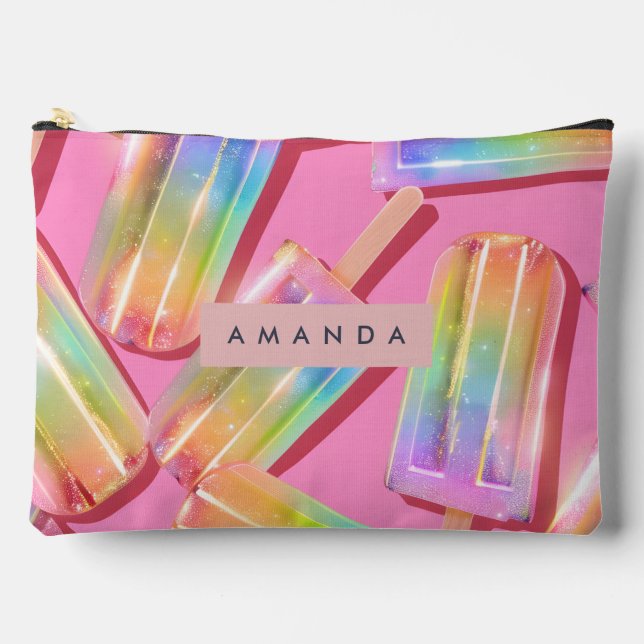 Bolsito Accesorio Grande Popsicle de Brillo de Arcoíris Personalizado Soñad (Anverso)