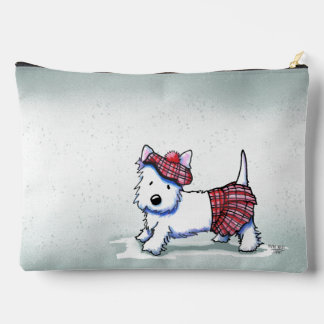 Bolsito Accesorio Grande Pouch accesorio Rainy Day Westie KiniArt