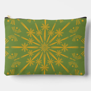 Bolsito Accesorio Grande Pouche grande Retro Mandala aguacate