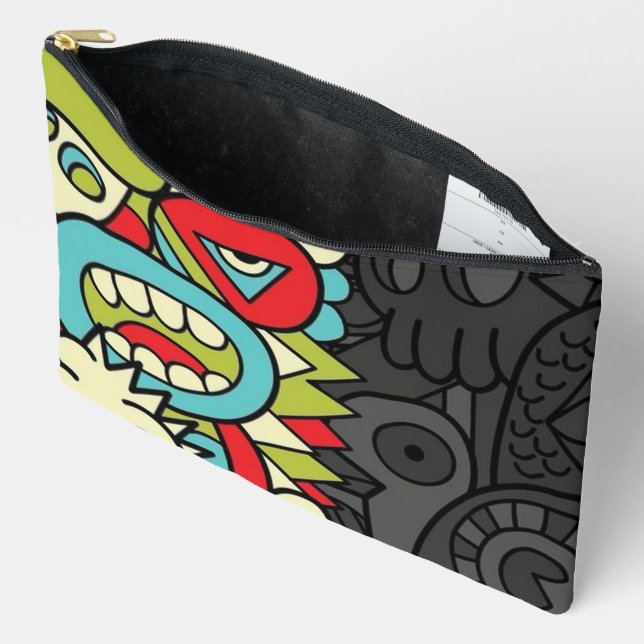 Bolsito Accesorio Grande Psychedelic Patterns (Abierto)