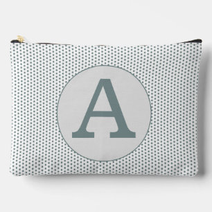 Bolsito Accesorio Grande Puntos de polka verde nostálgico retro vintage