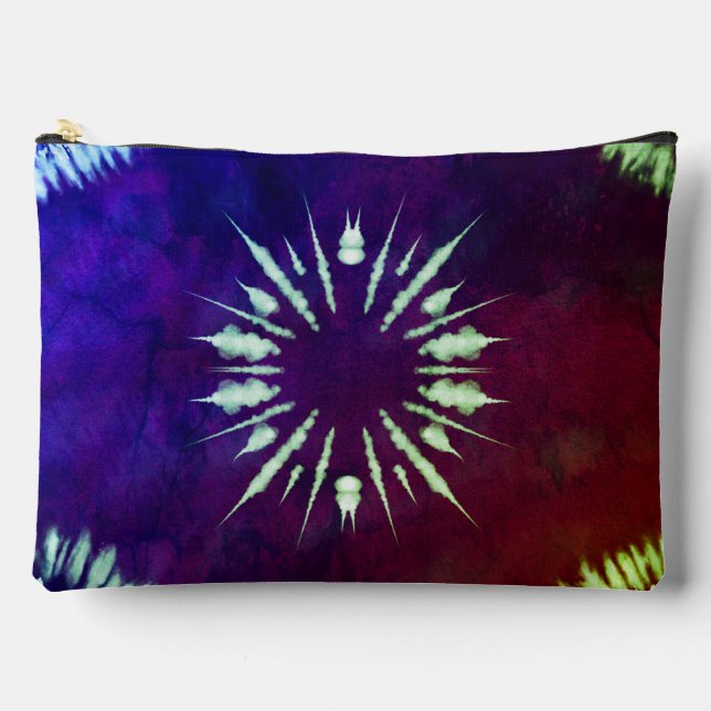 Bolsito Accesorio Grande Purple Tie Dye Large (Anverso)