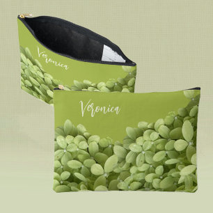 Bolsito Accesorio Grande Ramos Florales de Hortensias con Nombre Personaliz