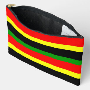 Bolsito Accesorio Grande Rayas afrocéntricas