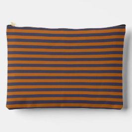 Bolsito Accesorio Grande Rayas Patrón Grande Naranja Púrpura
