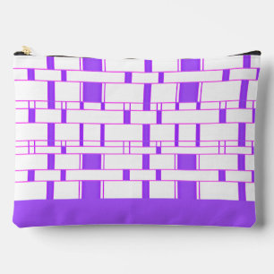 Bolsito Accesorio Grande Rectángulo Patrón blanco 9