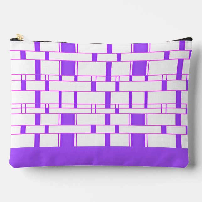 Bolsito Accesorio Grande Rectángulo Patrón blanco 9 (Anverso)