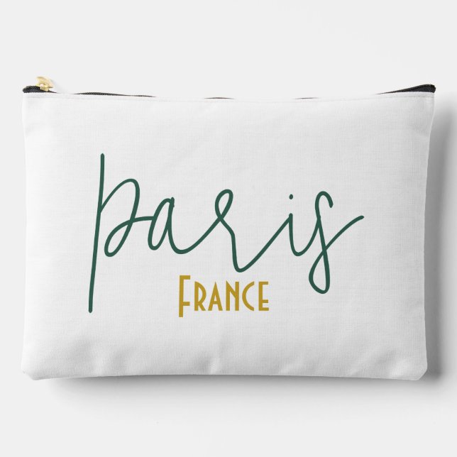 Bolsito Accesorio Grande Recuerdo de París, Francia (Anverso)