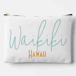 Bolsito Accesorio Grande Recuerdo de viaje a Waikiki, Hawái