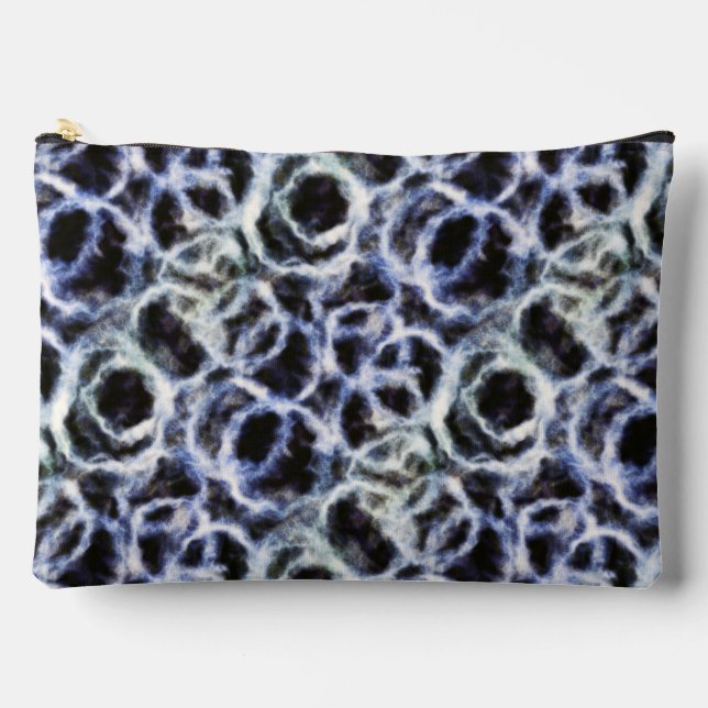 Bolsito Accesorio Grande recycled indigo shibori : (Anverso)