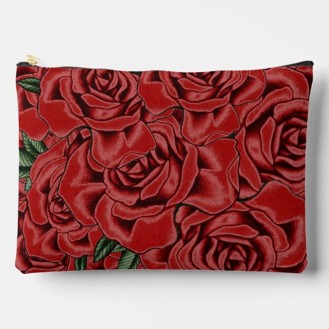 Bolsito Accesorio Grande Red Rose Elegance (Anverso)