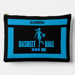 Bolsito Accesorio Grande Regalo de cumpleaños de baloncesto, Chica del juga