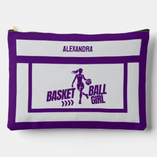 Bolsito Accesorio Grande Regalo de cumpleaños de baloncesto, Chica del juga