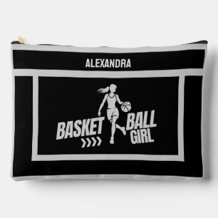 Bolsito Accesorio Grande Regalo de cumpleaños de baloncesto, Chica del juga