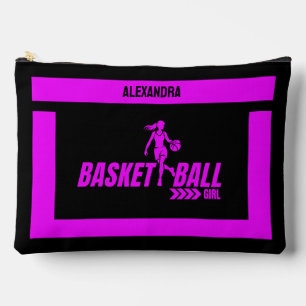 Bolsito Accesorio Grande Regalo de cumpleaños de baloncesto, Chica del juga
