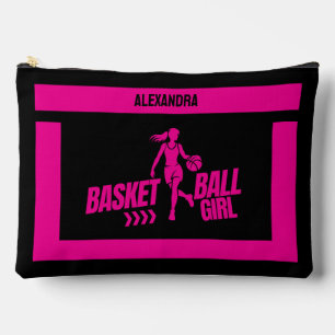 Bolsito Accesorio Grande Regalo de cumpleaños de baloncesto, Chica del juga